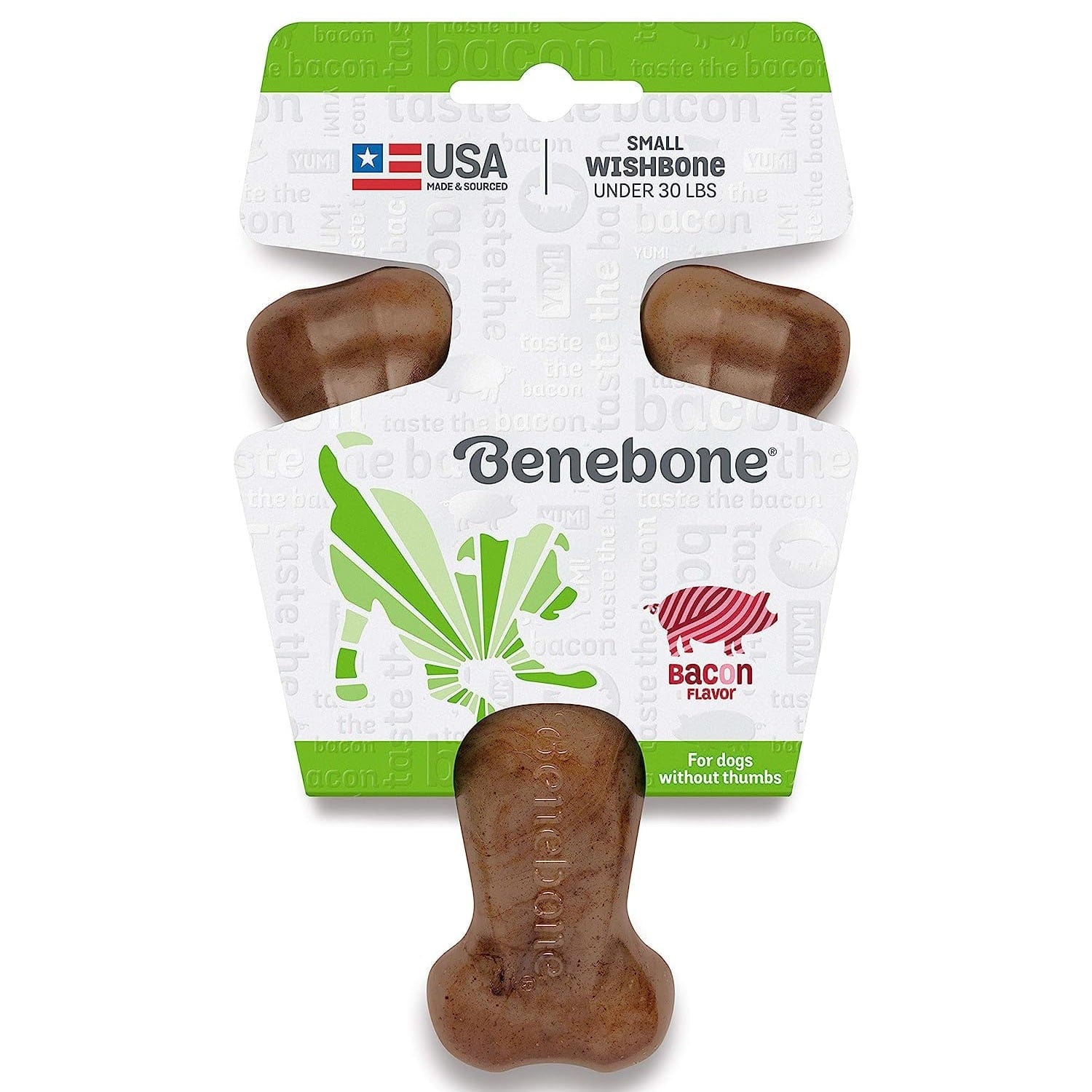 Benebone Pet Supplies Benebone Wishbone Bacon - Small