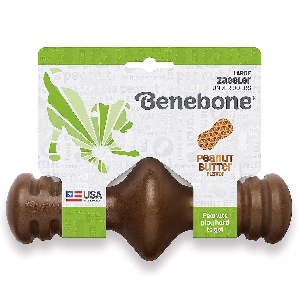 Benebone Pet Supplies Benebone Zaggler Peanut - Large