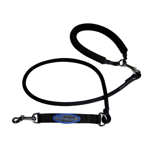 Bergan Pet Supplies Bergan EZ Steps Strech Leash - Medium, Black