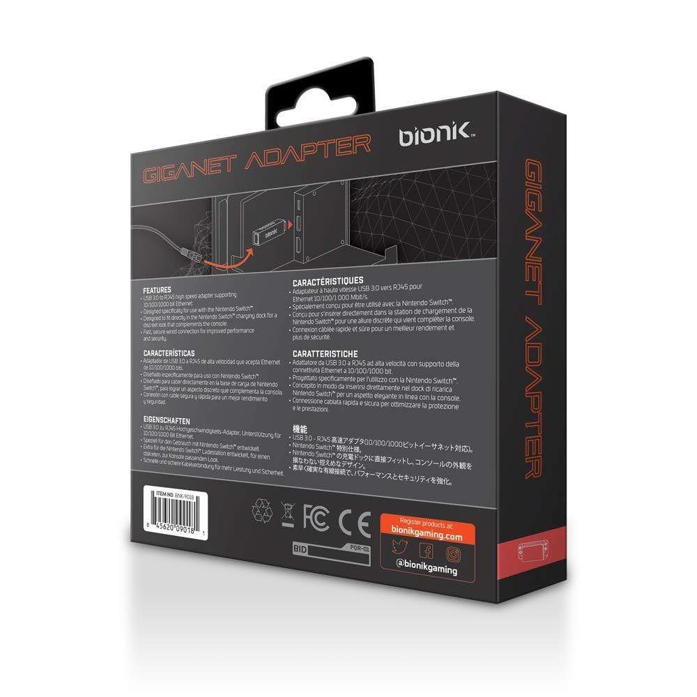 Bionik Gaming Bionik Giganet Adapter For Nintendo Switch