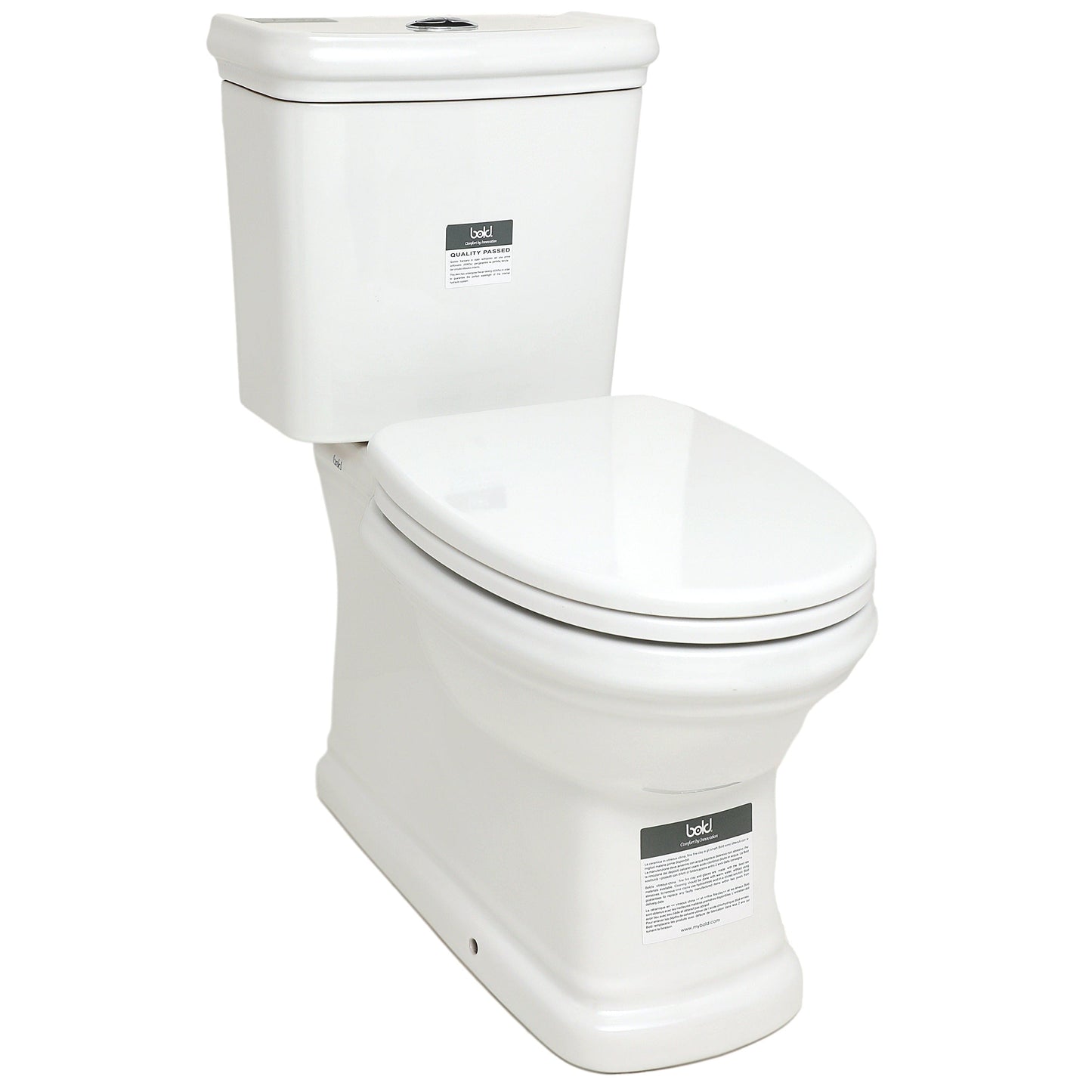 Bold Home & Kitchen Roma Close Coupled P-Trap WC (Set)