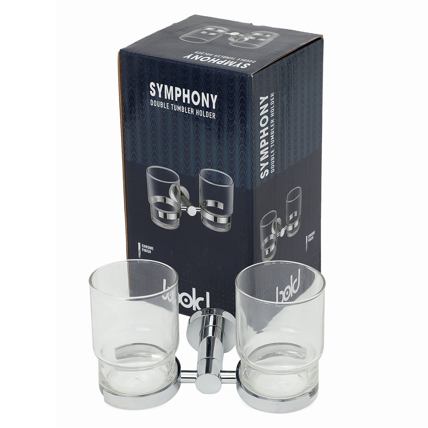 Bold Home & Kitchen Symphony Double Tumbler Holder