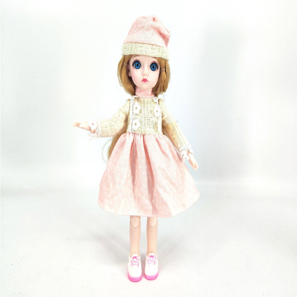 Bonnie Toys I'm Bonnie 12" Deluxe Fashion Doll, Peach & Beige Baloon Dress
