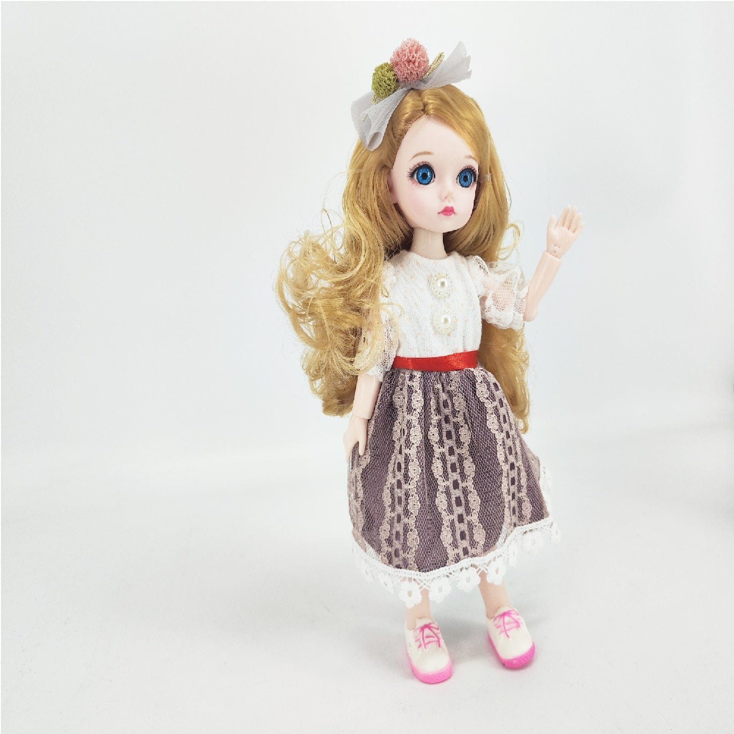 Bonnie Toys I'm Bonnie 12" Deluxe Fashion Doll, Square Neck Peach Dress