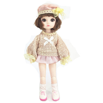 Bonnie Toys I'm Bonnie 12" Fashion Doll, Beige Sweater & Stripe Pink Skirt