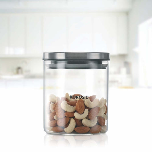 Borosil Home & Kitchen Borosil Classic Jar With Steel Lid