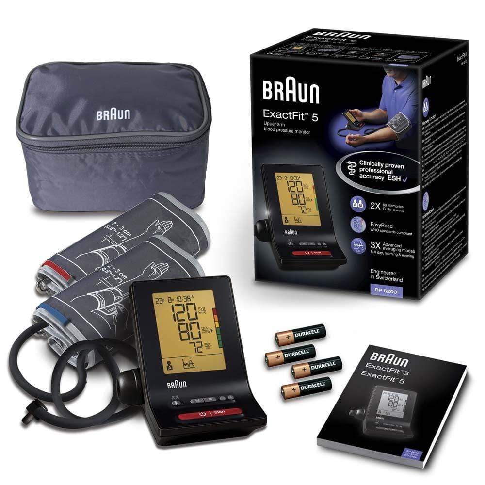 Braun Appliances Braun BP6200 ExactFit 5 Upper Arm Blood Pressure Monitor - Black