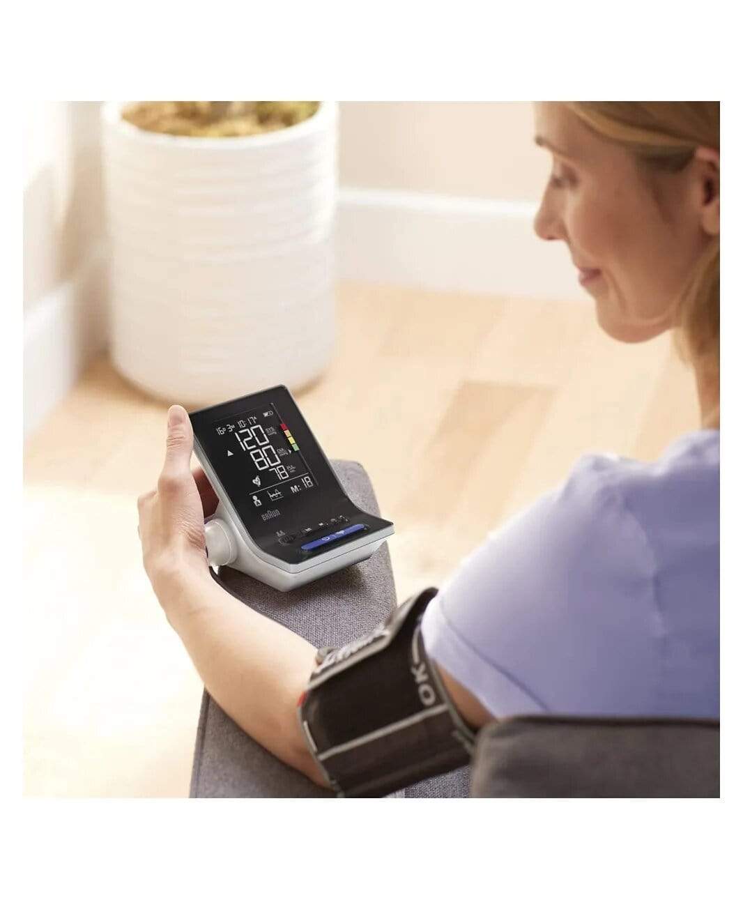 Braun Appliances Braun BUA6150 ExactFit 3 Upper Arm Blood Pressure Monitor for Home Use with 2 Cuff Sizes - Black