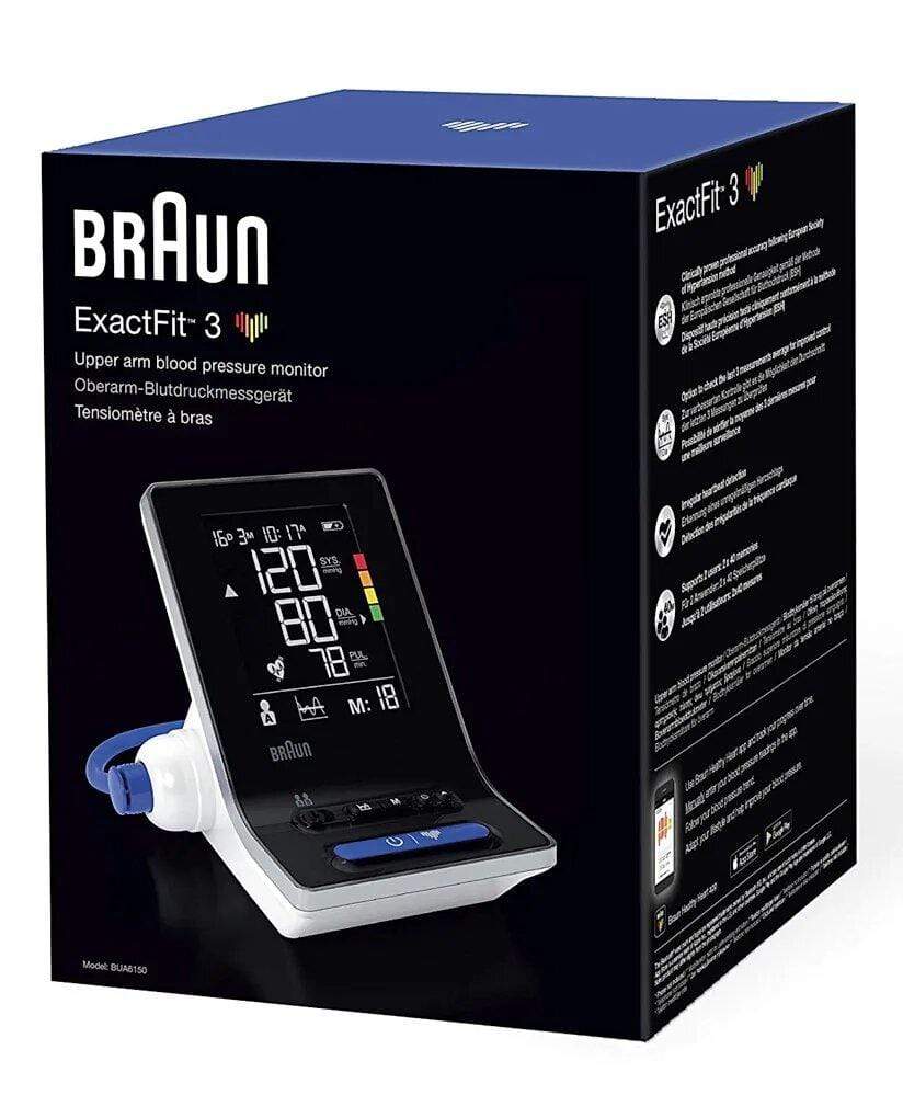 Braun Appliances Braun BUA6150 ExactFit 3 Upper Arm Blood Pressure Monitor for Home Use with 2 Cuff Sizes - Black