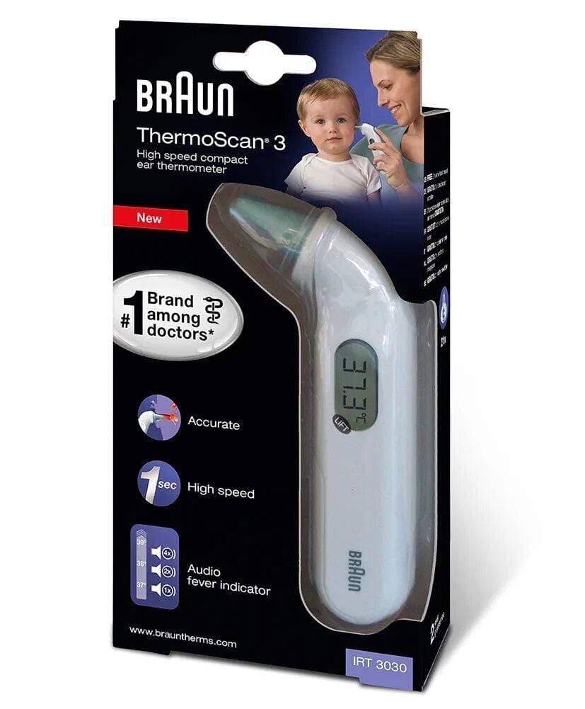 Braun Appliances Braun IRT3030 ThermoScan 3 Infrared Ear Thermometer - White