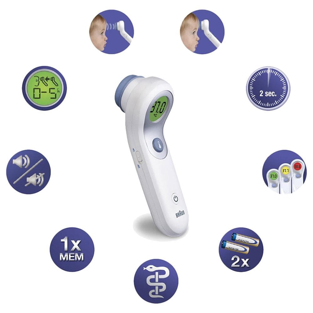 Braun Appliances Braun NTF3000 No Touch Plus Forehead Thermometer - White