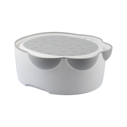 Bumbo Babies Bumbo Baby Potty Trainer with detachable Toilet Seat & Step Stool, Cool Grey