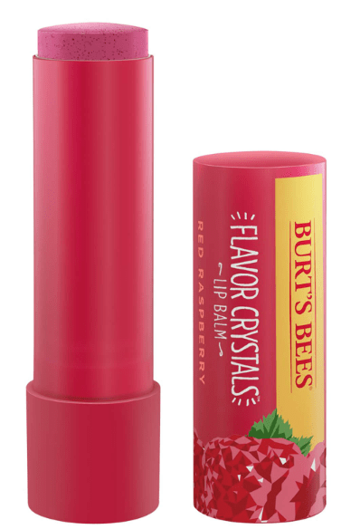 Burt's Bees Flavour Crystals 100% Natural Moisturising Lip Balm - Red Raspberry 4.53g