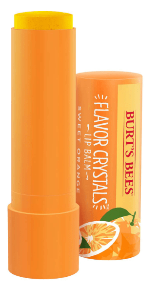 Burt's Bees Flavour Crystals 100% Natural Moisturising Lip Balm - Sweet Orange 4.53g