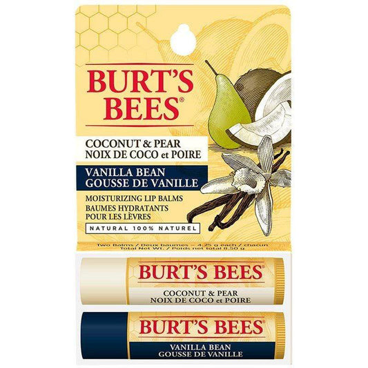 Burt's Bees Beauty Burt's Bees Moisturizing Lip Balm - Coconut Pear & Vanilla Bean - 2 x 4.25g
