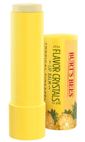 Burt's Bees Flavour Crystals 100% Natural Moisturising Lip Balm - Tropical Pineapple 4.53g