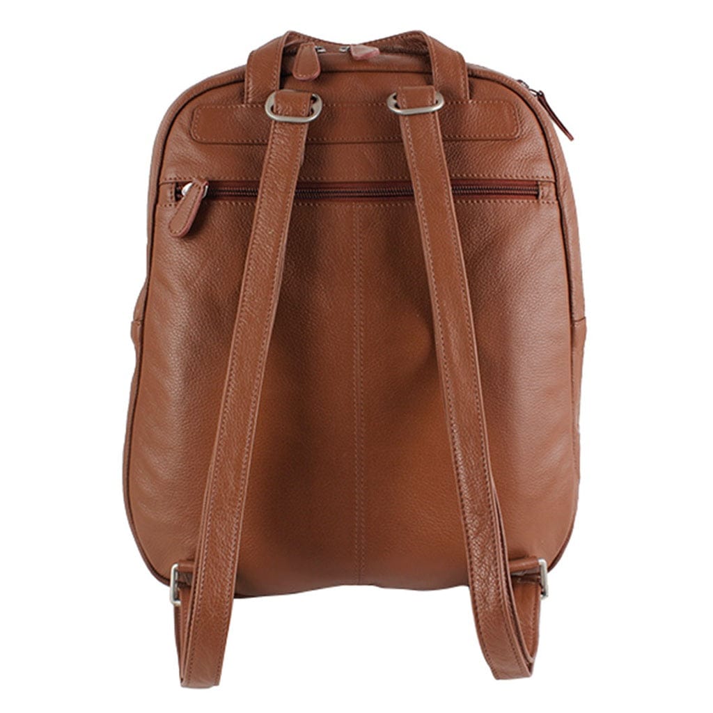 Byond Bags and Luggages Byond Premium Leather Laptop Backpack Model - Kibitzer (Tan)