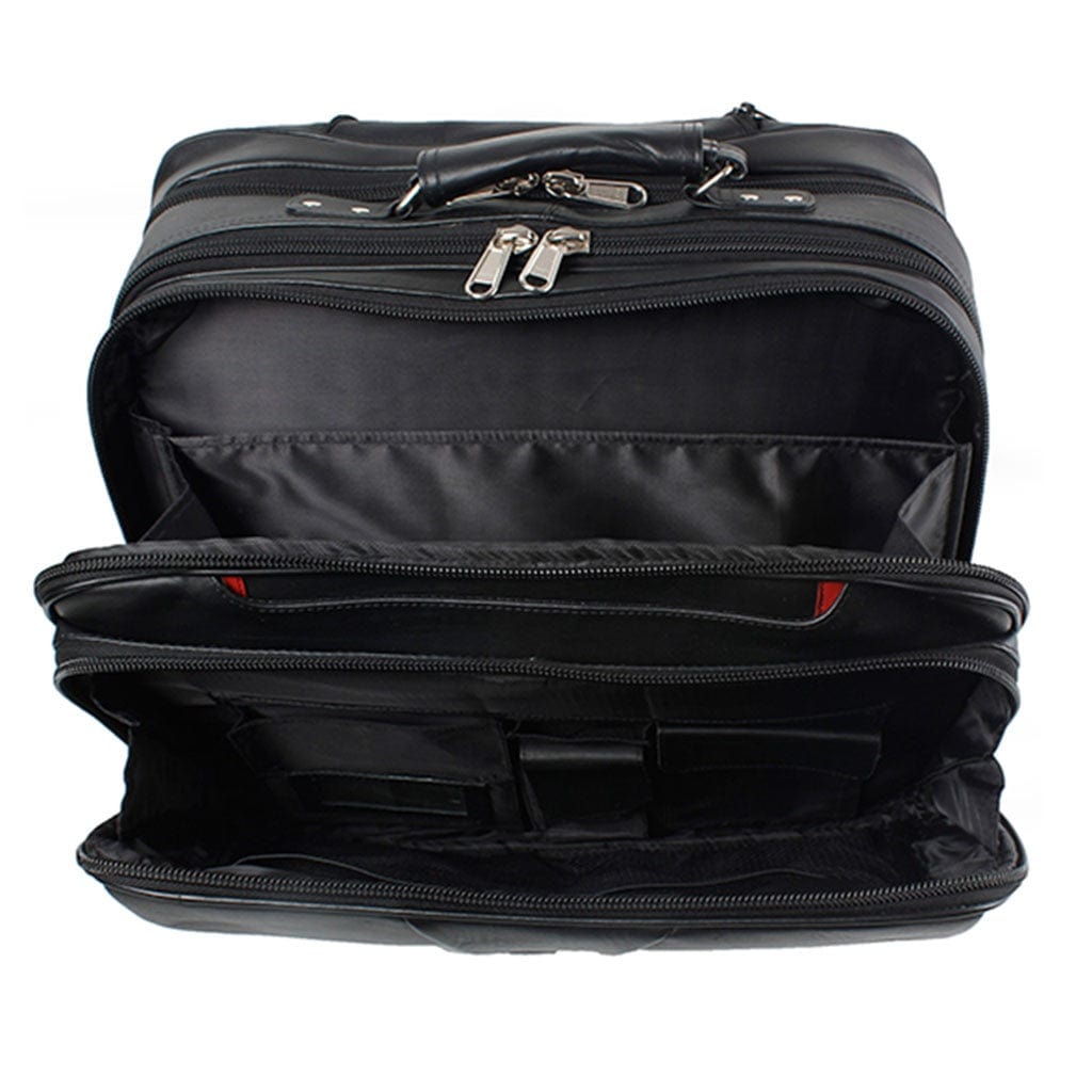 Byond - Balendin Premium Leather Trolley Laptop Bag Model