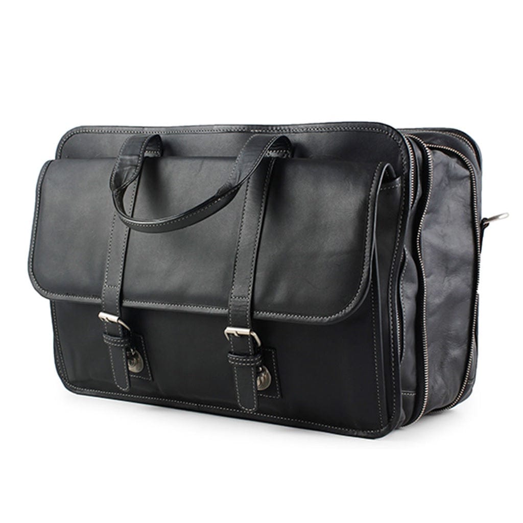 Byond Bags and Luggages Byond - Sterling Premium Leather Expander Laptop Bag Model