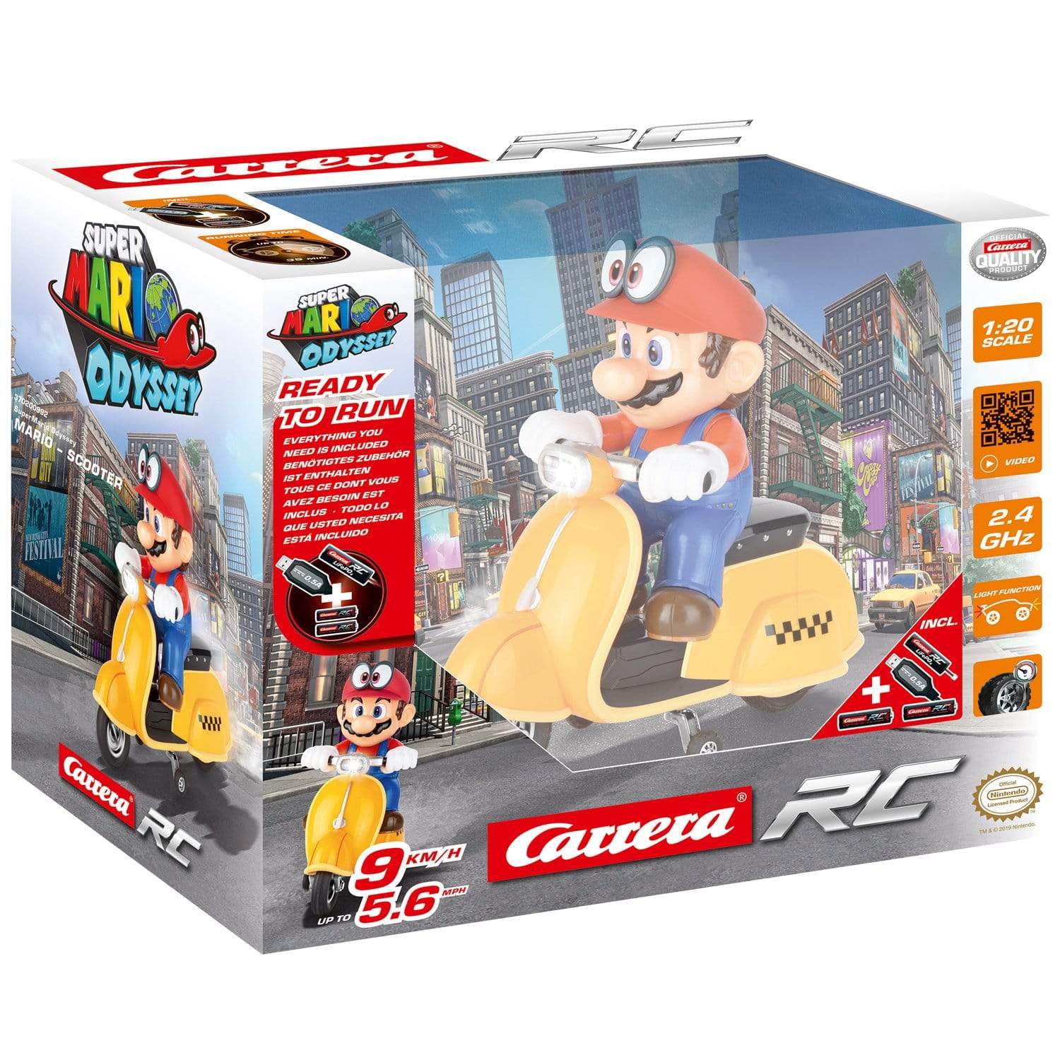 Carrera Toys CARRERA R/C SUPER MARIO ODYSSEY SCOOTER 1:20