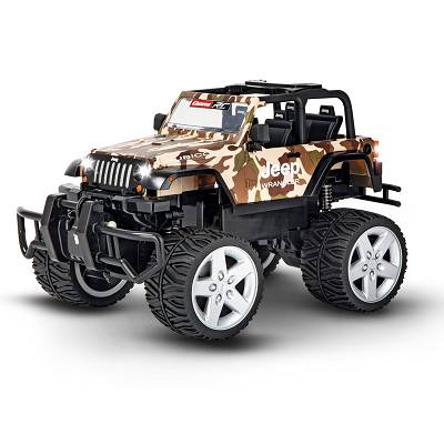 Carrera Toys R/C Jeep Wrangler Rubicon Camouflage 1:16
