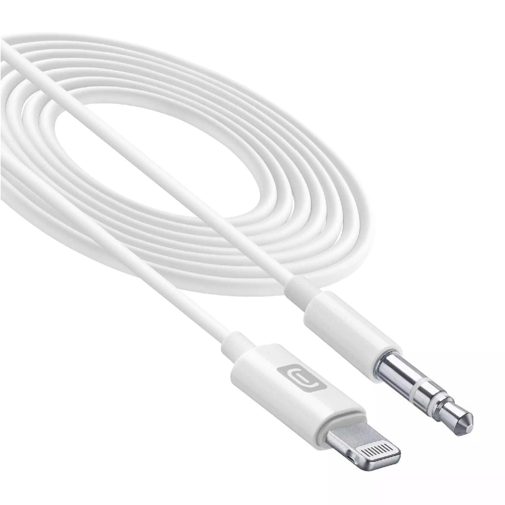 CELLULARLINE Electronics Cellularline Cable Aux Jack 3.5mm To MFI - White