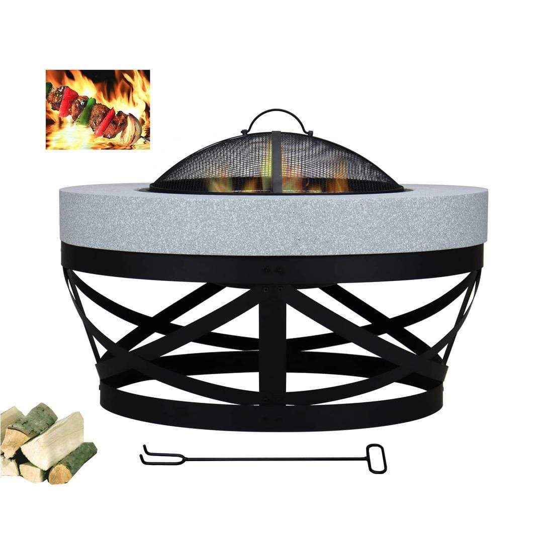 Chamdol Outdoor Round Fire Pit 70cm