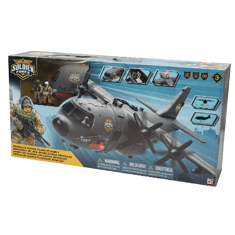 ChapMei Action Toys Chapmei Soldier Force Hercules Cargo Plane Playset