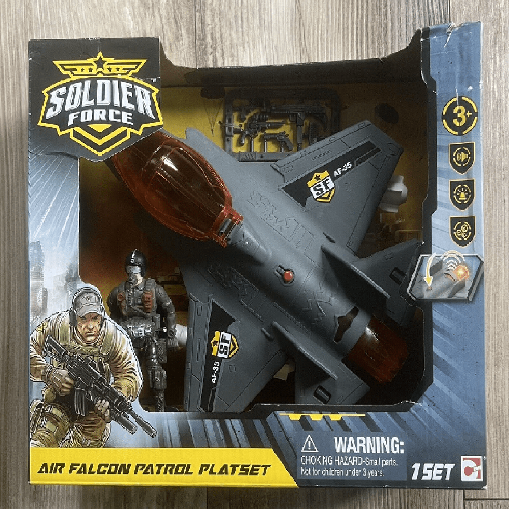 Chapmei Soldier Force Falcon Command Jet Playset– flitit