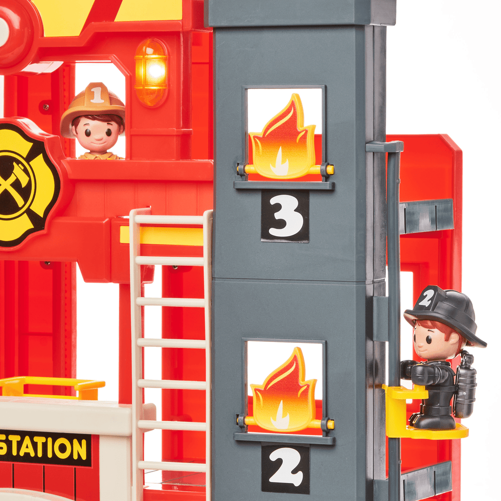 Chapmei Toys Chapmei Tiny Kiddom L&amp;S Rescue Mission Fire station Playset