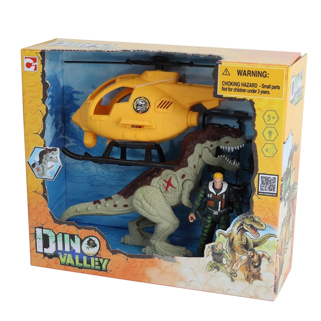 ChapMei Toys Dino Valley Copter Attack Playset