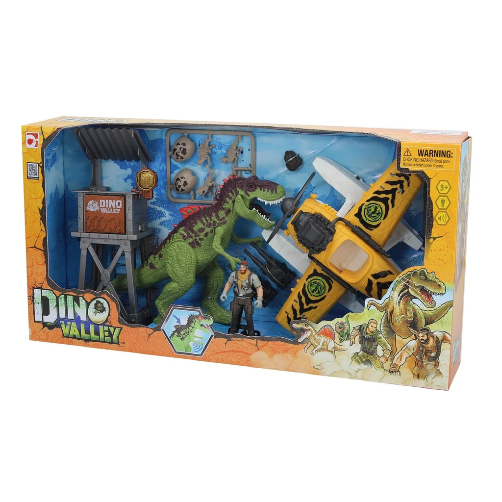 ChapMei Toys Dino Valley Seaplane Dino Mission Playset