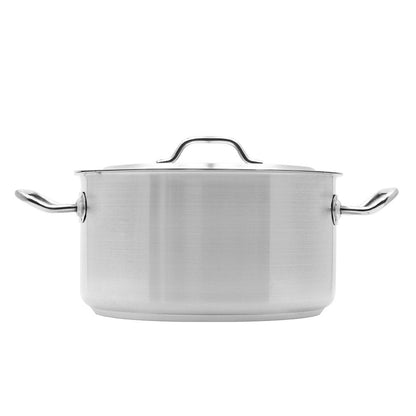 Chef Set Home & Kitchen On - Chefset Steel Cooking Pot w/Lid - 28 cm, 10.5 ltr - (CI5006)
