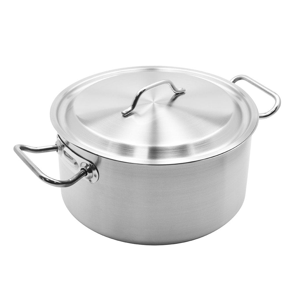Chef Set Home & Kitchen On - Chefset Steel Cooking Pot w/Lid - 28 cm, 10.5 ltr - (CI5006)