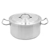 Chef Set Home & Kitchen On - Chefset Steel Cooking Pot w/Lid - 28 cm, 10.5 ltr - (CI5006)
