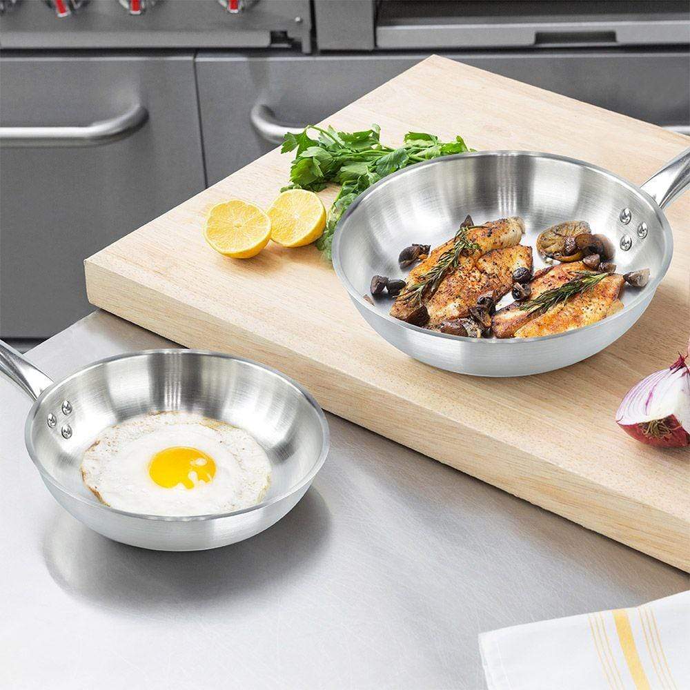 Chef Set Home & Kitchen On - Chefset Steel Fry Pan w/o Lid - 20 cm, 3.1ltr - (CI5820)