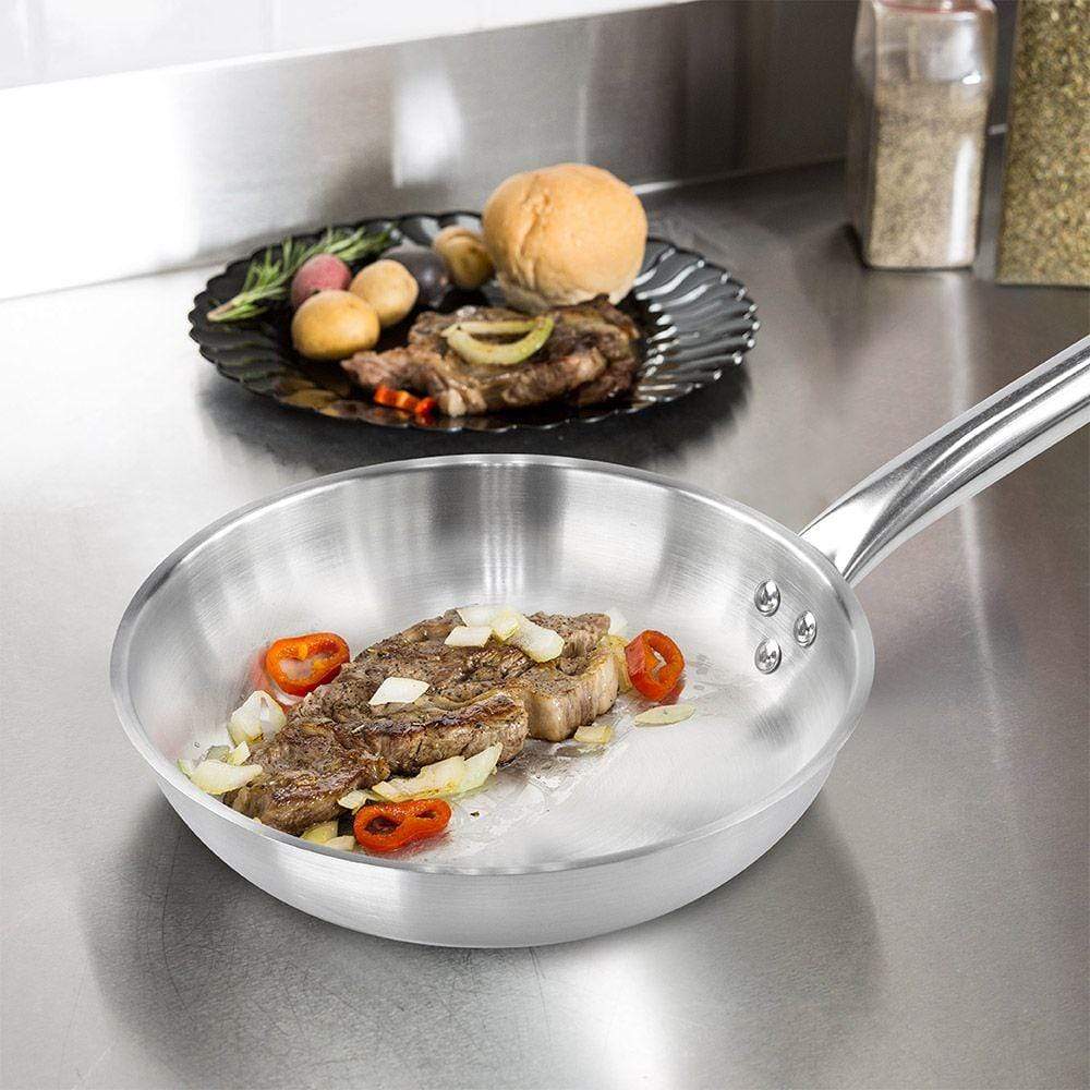 Chef Set Home & Kitchen On - Chefset Steel Fry Pan w/o Lid - 24 cm, 3.1LTR - (CI5011)