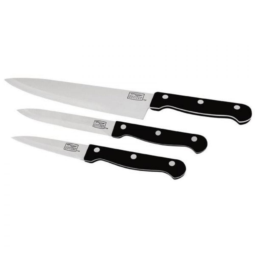Chicago Home & Kitchen Chicago Cutlery Essentials 3 Pcs. Knife Set - (1094282 - 4100212)