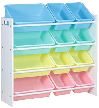 Class Home & Kitchen Class Kids' Toy Storage Organizer with 12 Plastic Bins, Medium