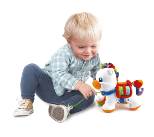 Clemen Toys Clemen-Clementoni baby pull along pony m.color