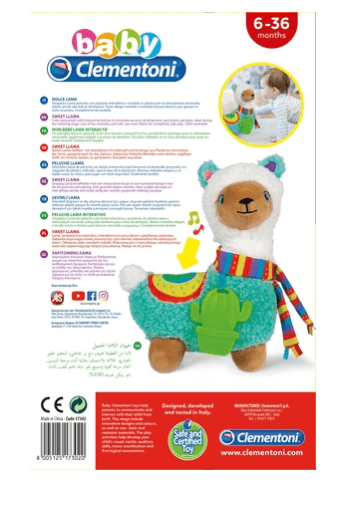 Clemen Toys Clemen-Clementoni baby sweet llama plush