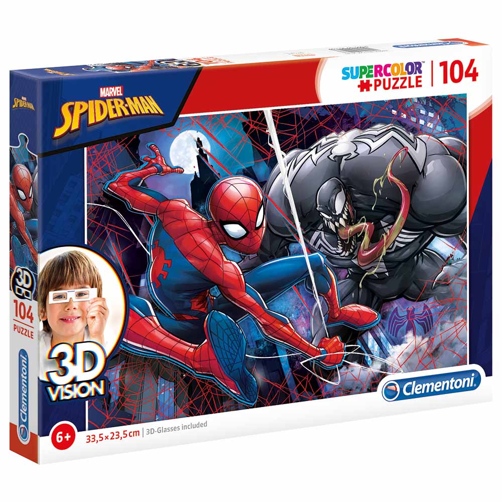 Clementoni Clementoni 3D Vision Puzzle Spider-Man 104 Pcs