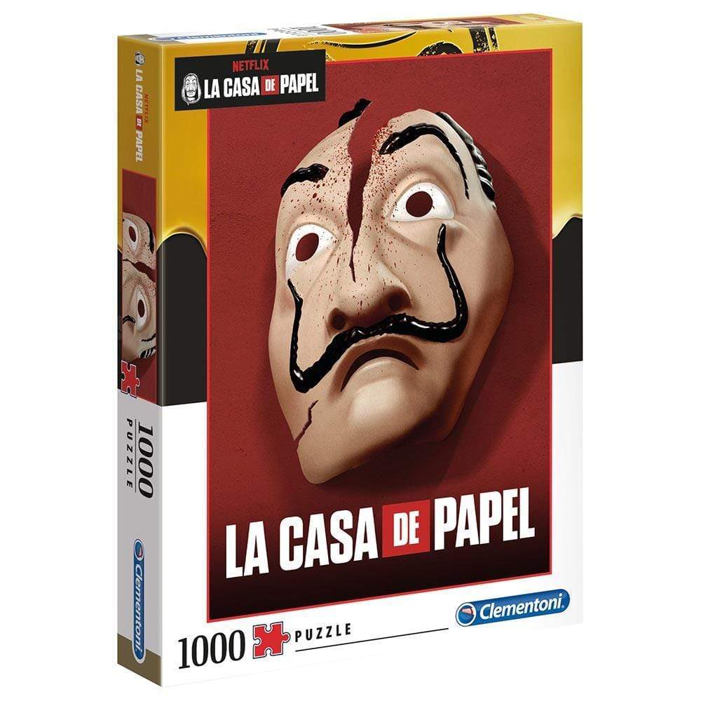 Clementoni Toys Clementoni Adult Puzzle Netflix La Casa de Papel Masks 1000 PCS