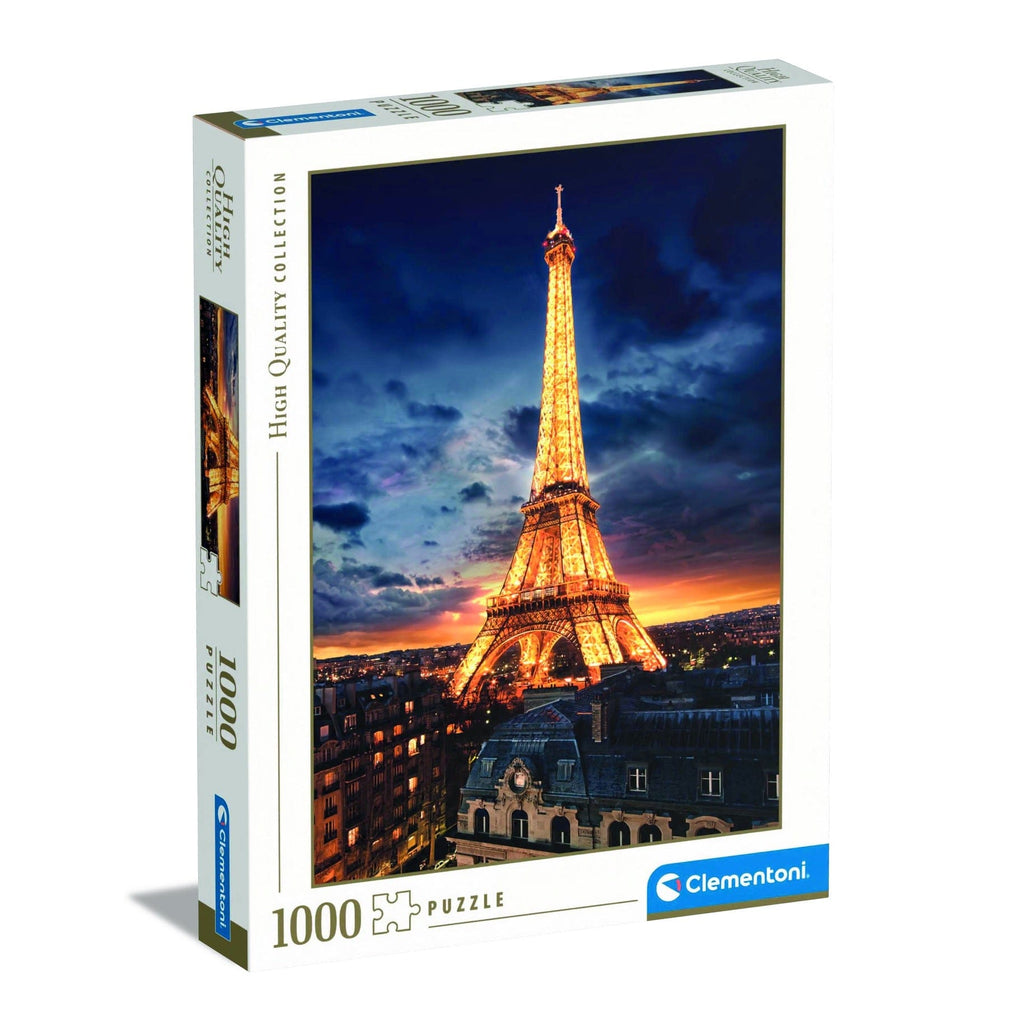 Clementoni Toys Clementoni - Adult Puzzle Night View Of Eiffel Tower 1000pcs