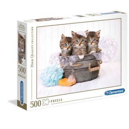 Clementoni Toys Clementoni - adult puzzle the kittens and soap 500pcs