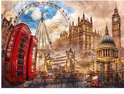 Clementoni Toys Clementoni - adult puzzle vintage london 1500pcs