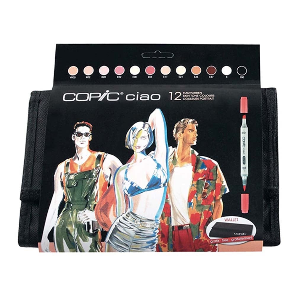 Copic Toys Copic Ciao 12er Set Hautfarben in Wallet