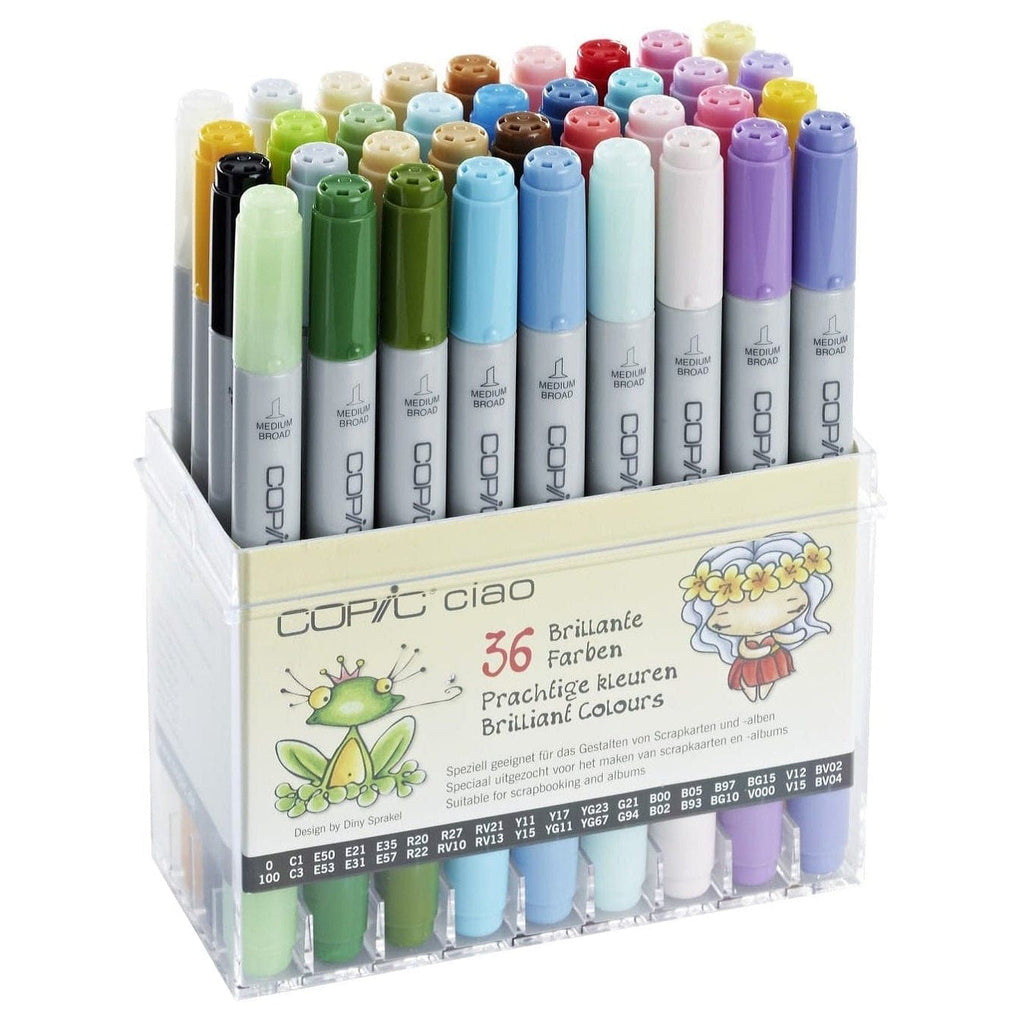 Copic Toys Copic Ciao Set of 36pc Set - Brillante Farben