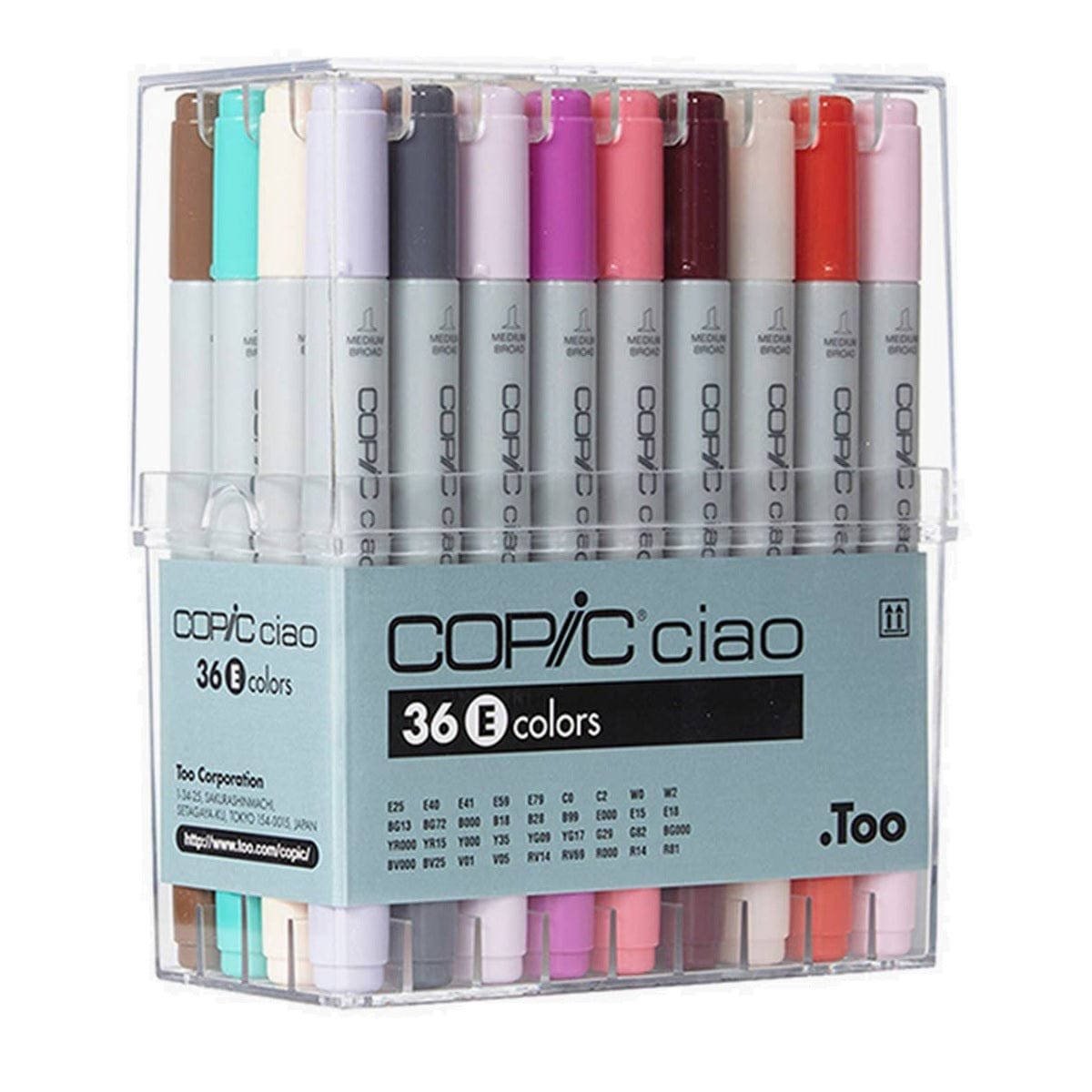 Copic Toys Copic Ciao Set of 36pc Set E Colors