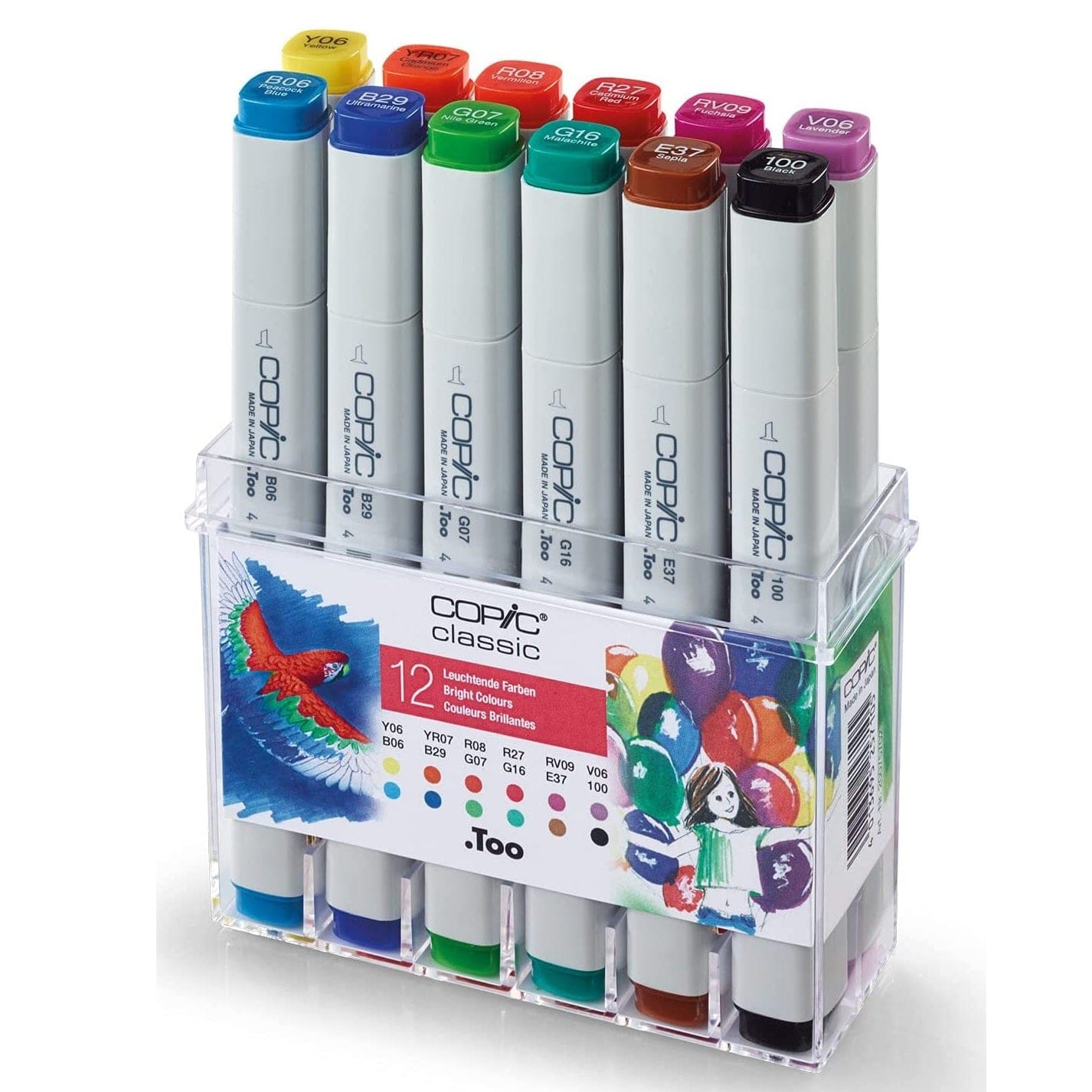 Copic Toys Copic Marker 12pc - Bright Colors